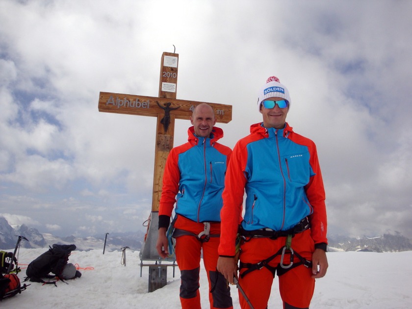 Thomas Kammerlander und Gerald Kammerlander am Alphubel 4.206m