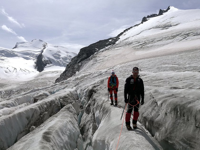 Gletscherspalten-Allalingletscher