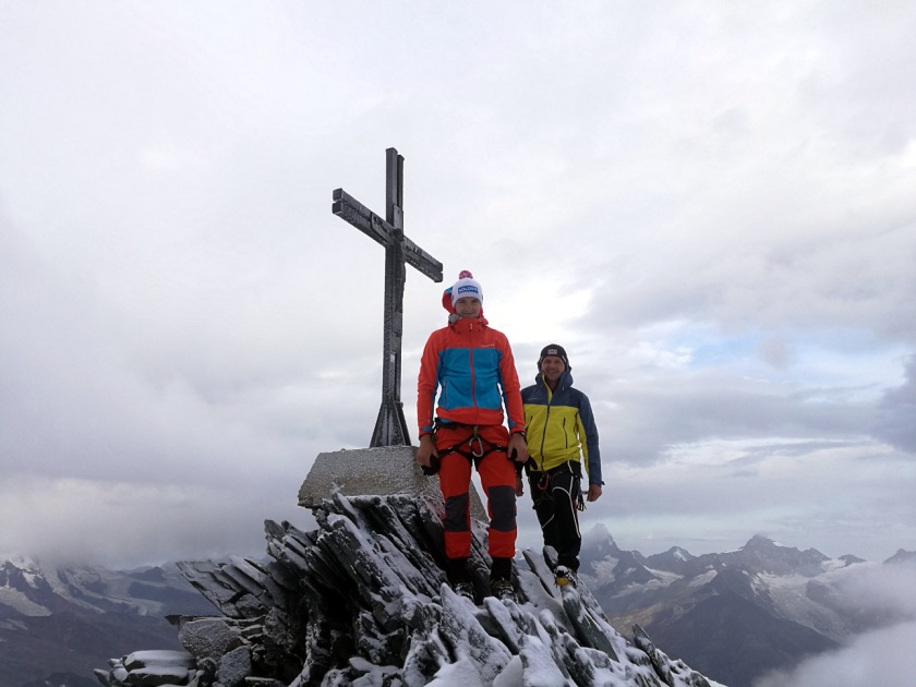 Thomas Kammerlander und Gerhard Mühlbacher am Allalinhorn 4.027m